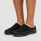 Faux Fur Lined Slippers with Round Toe