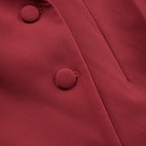 Tailored Blazer Midi Dress with Button Front