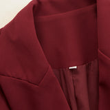 Tailored Blazer Midi Dress with Button Front
