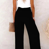 Aveline | High Waist Wide Leg Pants Women Summer Relaxed Casual