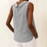 Virelle | Elegant Sleeveless Minimal Blouse Women Summer Top