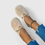 Elvara | Minimal Suede Summer Loafers Women Soft Slip-On Shoes