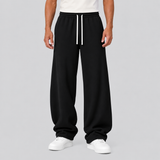 Wide-Leg Sweatpants with Drawstring Waist