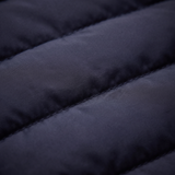 Men's Jacket with Quilted Padded Front and Full Zipper for Winter