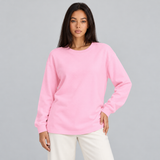 Women's Round Neck Sweater with Long Sleeves for Everyday Wear