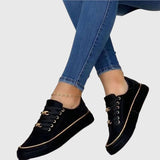 Chain-Lace Sneakers with Platform Sole