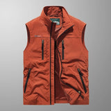 Men's Zip-Front Vest with Zipper Pockets