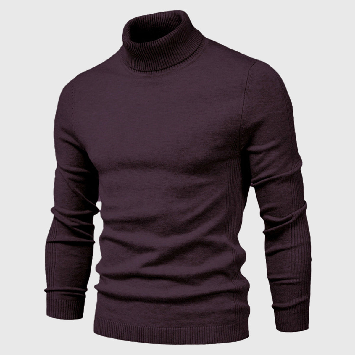 Men's Turtleneck Slim-Fit Long Sleeve Sweater