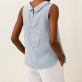 Virelle | Elegant Sleeveless Minimal Blouse Women Summer Top