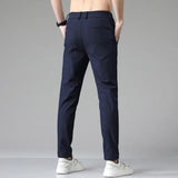 Stretch Slim-Fit Tapered Trousers