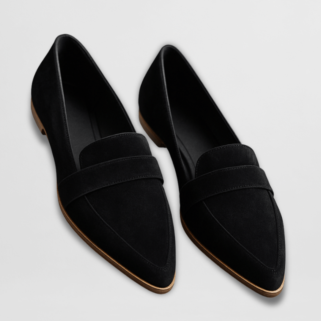 Solviera | Suede Loafers Women Pointed Slip-On Comfort Shoes