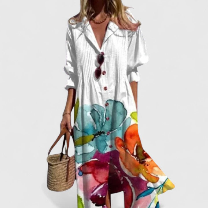 Colette | Casual Button Shirt Dress Women Summer Lightweight Relaxed