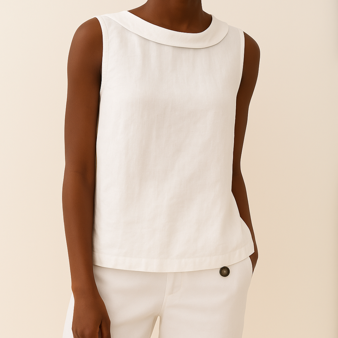 Virelle | Elegant Sleeveless Minimal Blouse Women Summer Top
