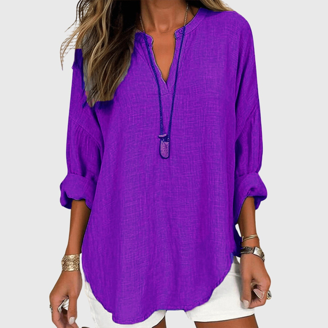 Liora | Casual Loose Blouse Women Summer Relaxed Everyday Top