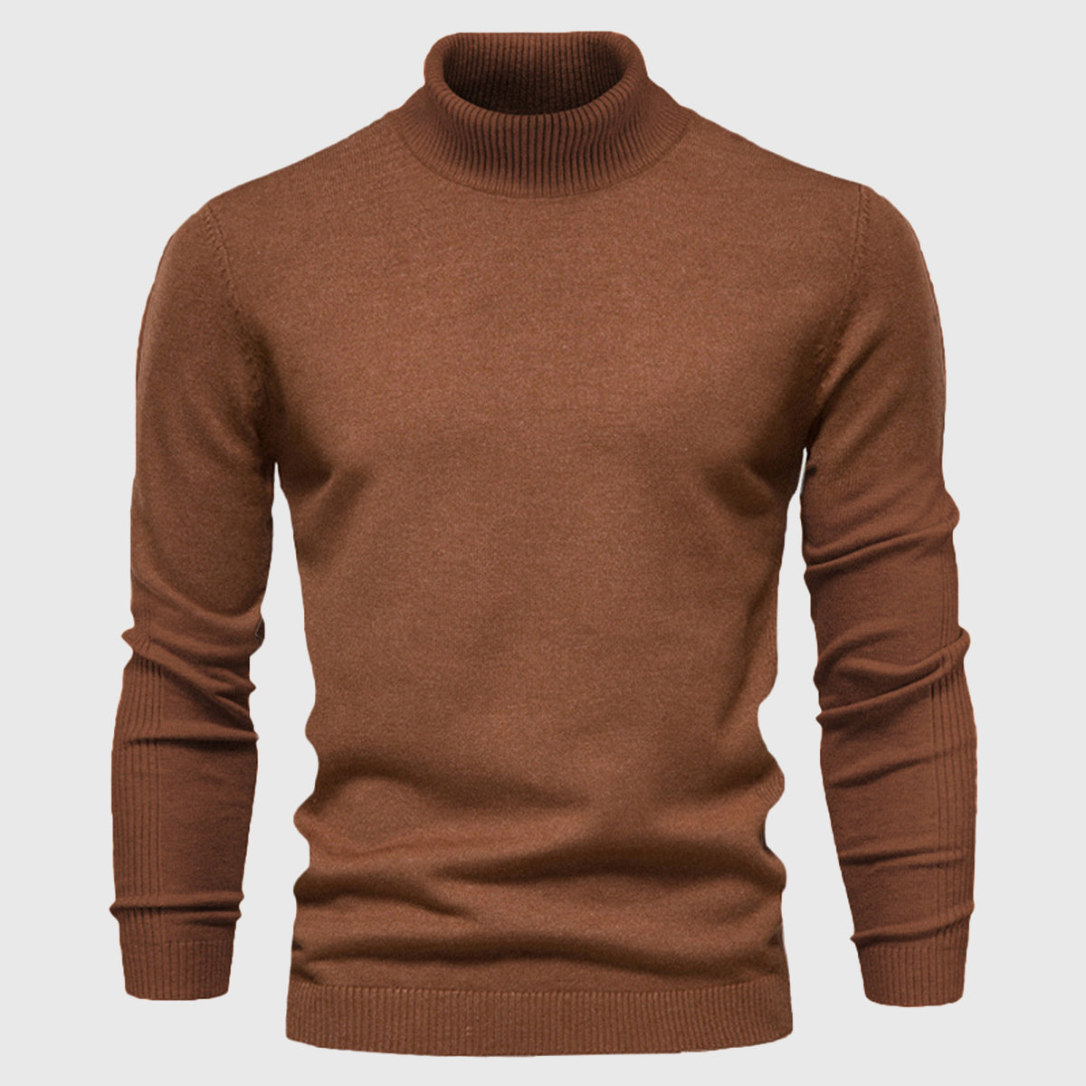 Men's Turtleneck Slim-Fit Long Sleeve Sweater