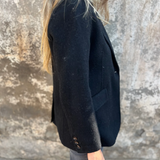 Women's Blazer – Single-Button Notched Lapel Jacket for Office and Smart Casual Wear