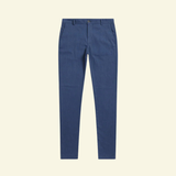 Slim Fit Trousers with Side Pockets and Tapered Leg