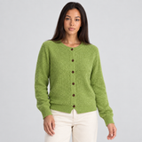 Textured Knit Cardigan with Button Front