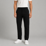 Straight-Leg Jogger Pants with Drawstring Waist