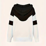Cowl Neck Sweater with Drawstring and Front Pocket
