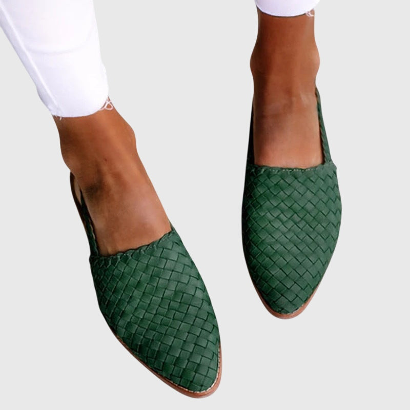 Madeleine | Woven Slip-On Sandals Women Casual Comfortable