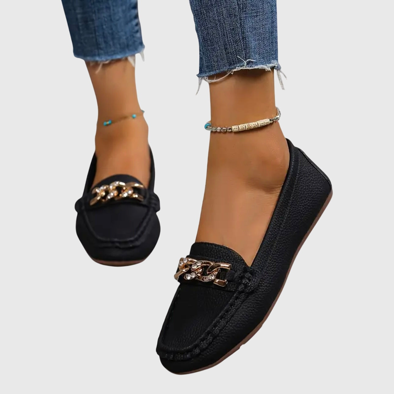 Ysaline | Elegant Classic Chain Loafers Women Slip-On Shoes