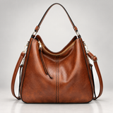 Zip-Top Hobo Bag with Crossbody Strap