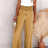 Aveline | High Waist Wide Leg Pants Women Summer Relaxed Casual