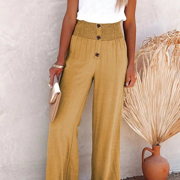 Aveline | High Waist Wide Leg Pants Women Summer Relaxed Casual