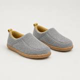 Fleece-Lined Slip-On House Shoes with Round Toe
