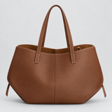 Oversized Wide Tote Bag with Shoulder Straps
