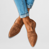 Solviera | Suede Loafers Women Pointed Slip-On Comfort Shoes