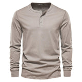 Men's Long Sleeve Shirt with Button Closure