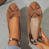 Bow Detail Ballet Flats with Round Toe