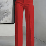 High-Waisted Wide-Leg Trousers Women