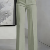 High-Waisted Wide-Leg Trousers Women