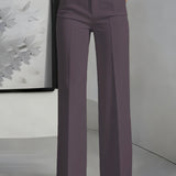 High-Waisted Wide-Leg Trousers Women