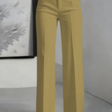 High-Waisted Wide-Leg Trousers Women