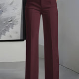 High-Waisted Wide-Leg Trousers Women