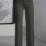 High-Waisted Wide-Leg Trousers Women