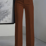 High-Waisted Wide-Leg Trousers Women