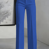 High-Waisted Wide-Leg Trousers Women