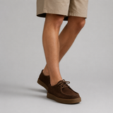 Suede Lace-Up Shoes with Crepe Sole