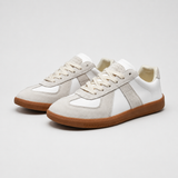 Low-Top Sneakers with Color Block and Round Toe