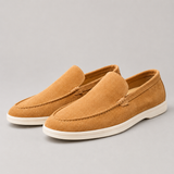 Slip-On Loafers with Round Toe and Flat Sole