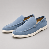 Slip-On Loafers with Round Toe and Flat Sole
