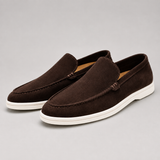 Slip-On Loafers with Round Toe and Flat Sole