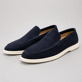 Slip-On Loafers with Round Toe and Flat Sole