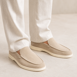 Slip-On Loafers with Round Toe and Flat Sole