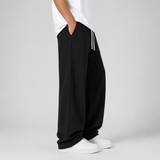 Wide-Leg Sweatpants with Drawstring Waist